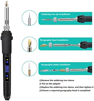 Wood Burning Kit, 112 Pieces Of Wood Burner Kit, With LCD Digital Display And Adjustable Temperature Wood Burning Pen, Used For DIY Embossing Carving Welding, Suitable For Beginners, Adults, Children - Image 6