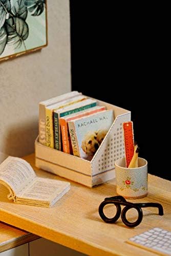 CUTEROOM DIY Doll Room Miniature Furniture Wooden House Kit-Study Room - Image 4