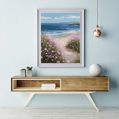 Beach Wildflower Paint by Numbers Kit for Adults Beginner 16X20 inch - Image 4