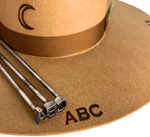 1/2" Alphabet Mini Steel Branding Irons Kit for Hats, Wood Burning, DIY Beginner Adult Crafts by The+Heritage+Forge