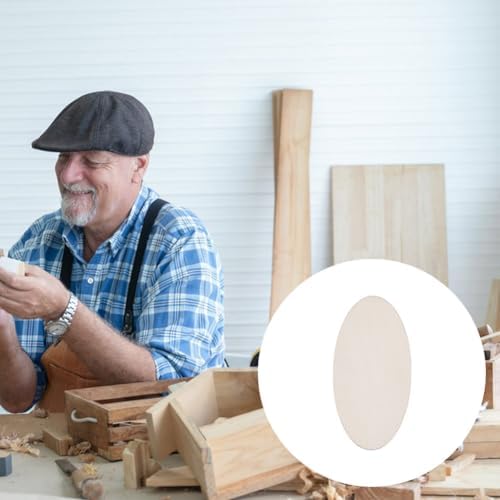40pcs Wooden Oval Cutout 3.1 x 1.6 Inch Unfinished Wooden Blank Slices Crafts Natural Wood Circles DIY Plank Cutout Craft Supplies for Artist Painting Door Hanger Sign Wedding Decor - Image 4