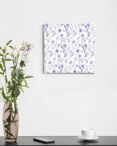 Sunteeny Paint by Number for Adults Beginner Spring Flowers Purple Orchids Plant Leaves DIY Digital Oil Painting by Numbers Picture Drawing On Canvas Framed 16"x16" - Image 4