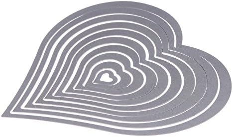 10pcs Heart Cutting Dies Handmade DIY Paper Cards Album Decoration Stencils Template Embossing for Card Scrapbooking Craft (Love Heart) - Image 3
