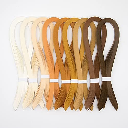 ODETOJOY Quilling Strips 5mm Paper Quilling Set Solid Color Star Origami Paper DIY Hand Crafts Single Color Quilling Paper Filigee Strips (Cream off white) - Image 2