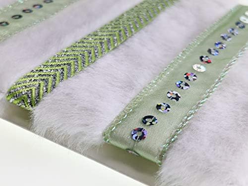 Ribbon Storage DIY Greeting Card Kit-Ribbon Cards-Handmade DIY Card Kits-Craft Kits for Kids and Adults-Card Making Kit, Thank You and Birthday Cards-Card Maker Kit for 10 Project Card (Lucky Green) - Image 5