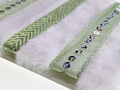 Ribbon Storage DIY Greeting Card Kit-Ribbon Cards-Handmade DIY Card Kits-Craft Kits for Kids and Adults-Card Making Kit, Thank You and Birthday Cards-Card Maker Kit for 10 Project Card (Lucky Green) - Image 5