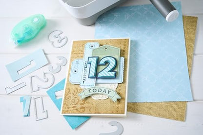 Sizzix Thinlits Die Set, This or that 2 inch Numbers by 49 and Market, 20 Cutting Dies - Image 3