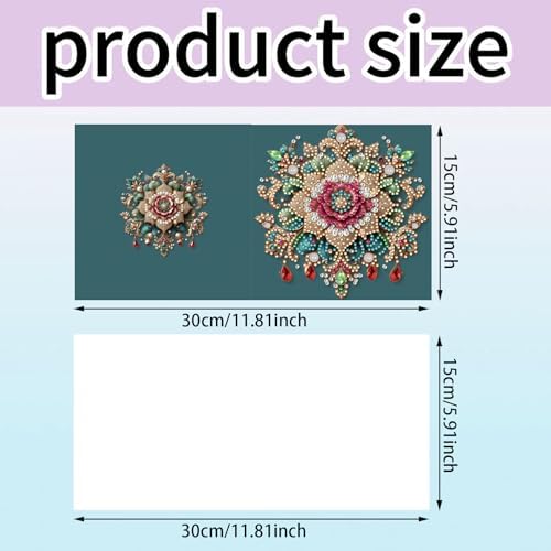 jinglinhh 12pcs Diamond Art Painting Mandala Greeting Cards with Envelopes, DIY Card Making Kits for Adults, Diamond Art Christmas Cards for Holiday Gifts - Image 2