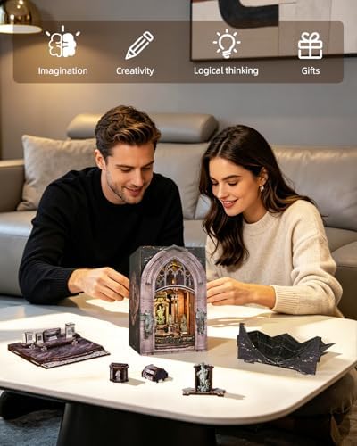 MiniCity Duomo di Milano Book Nook Kit, Architectural Miniature with LED - Image 6