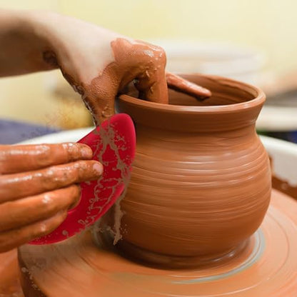 DIYOOHOMY 2 Pcs Soft Silicone Pottery Ribs for Ceramic, Mud and Clay Tools - Image 7