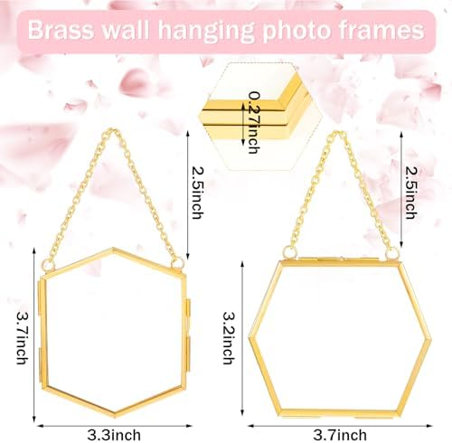 12 Pcs Pressed Flower Frames Craft Kit for Adults Double Glass Frame Decor - Image 2