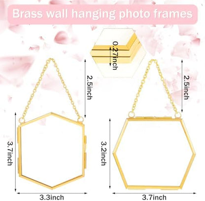 12 Pcs Pressed Flower Frames Craft Kit for Adults Double Glass Frame Decor - Image 2