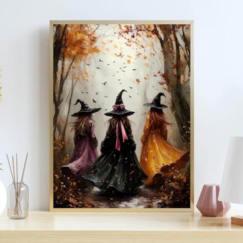 Halloween Stamped Cross Stitch Kits for Beginners Adults -Witchd Counted Cross Stitch Kits,Needlepoint Cross-Stitch Patterns Dimensions Needlecrafts Embroidery Kits Arts and Crafts 11.8x15.7inch - Image 6