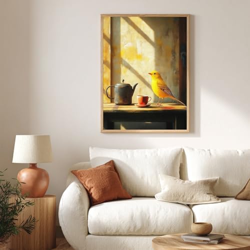 CRZMODE Bird Paint by Numbers Kit for Adults, Bird Paint by Numbers for Adults, Acrylic Painting Crafts for Home Decor Gift (16x20inch) - Image 4