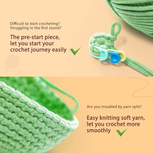 CrochetBox Brown Highland Cow Crochet Kit for Beginners, Craft for Adults - Image 6