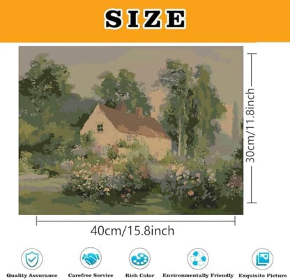 Landscape Paint by Numbers Kit for Adults, Color By Numbers for Adults - Image 3