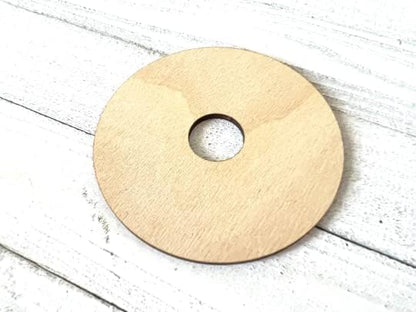 Wick Centering Tool for Single Wick Candle, 1-Wick Stabilizer, Wooden and Cotton Wick Holder,Wick Stabilizer for Candle Making (2.25")