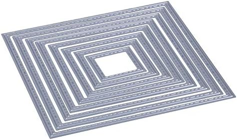 Cutting Dies Handmade DIY Paper Cards Album Decoration Stencils Template Embossing for Card Scrapbooking Craft (Square-Self) - Image 5