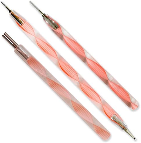 JUYA Quilling Tools Set, 3-Piece Assorted Slotted Rolling Tools, Pink by JUYACrafts
