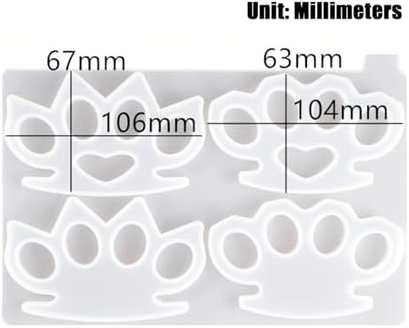 Power Fist Silicone Mold Set for Resin, Candle, Soap & Clay – Flexible Reusable Epoxy Molds with Glossy Finish – DIY Jewelry, Keychains, Home Decor (4-Piece Set) - Image 3