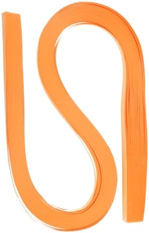 PATIKIL 120pcs Quilling Strips Paper 3/8"(10mm) 54cm Origami Paper Quilling Strip for Art DIY Hand Craft Christmas, Light Orange by PATIKIL