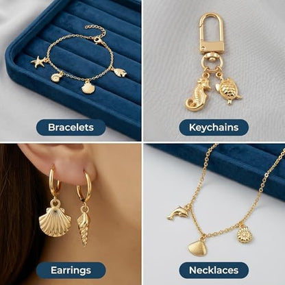 Keychain Charms Bulk 30pcs mixed Cute 3D Charms for Keychain Making for Bracelet Earring Jewelry Making DIY Crafts Includes Animal Food Fruit Flower Designs - Image 2
