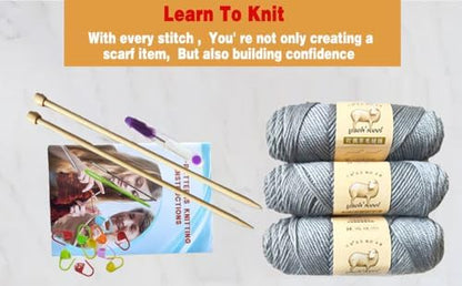 Kaaper Knitting Kit for Beginners Adults, Learn to Knit Starter Kit - Image 3