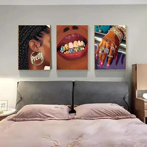 4 Pack African American Paint by Numbers KitforAdults Canvas Frameworkless - Image 4