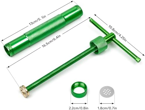 Polymer Clay Tools, Clay Extruder, Sugar Paste Extruder, Cake Fondant Tool Set for Decorating, Ceramics & Pottery Clay Extruders Mixers & Presses (Green) - Image 5