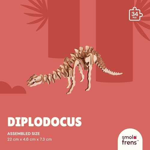 3D Wooden Puzzles for Kids Ages 8+, 4 Pack Dinosaur Puzzles, FSC-Certified Wood, Plastic-Free, STEM Kit for Kids Teens Adults, Wood Craft Model Kit, Individually Wrapped Party Favors - Jurassic Frens - Image 3