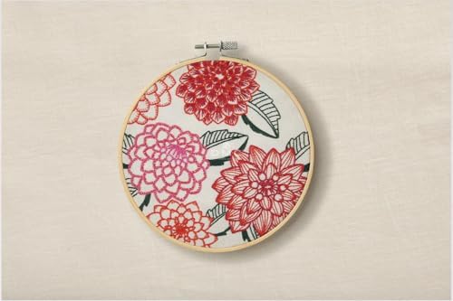 DMC Dahlias Embroidery Kit TB198 - Image 5