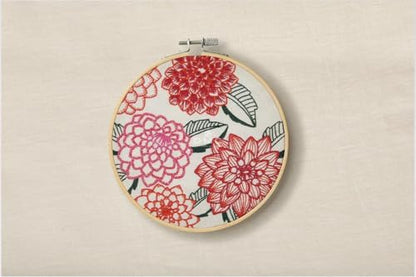 DMC Dahlias Embroidery Kit TB198 - Image 5