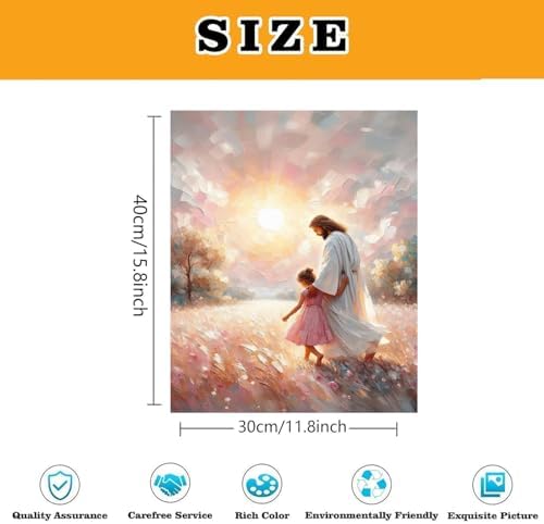 3 Pack Jesus Paint by Numbers Kit for Adults, Color By Numbers for Adults - Image 4