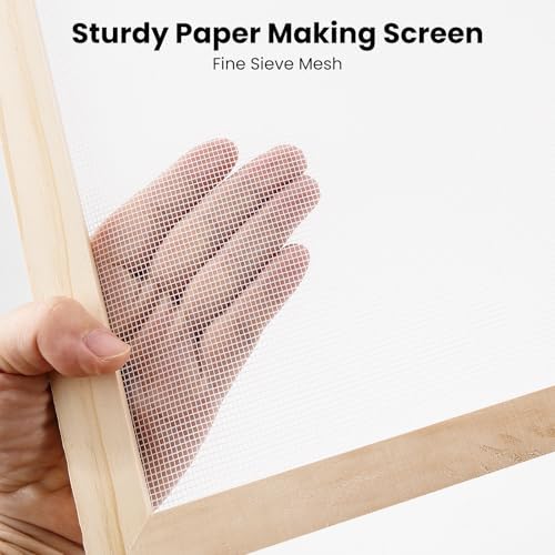 Caydo Paper Making Frame Kit, 3 Pieces Mould and Deckle for Adults - Image 3