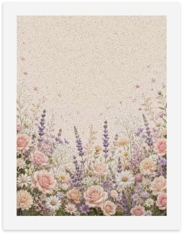 Paint by Numbers Kit for Adults Beginner Art Decor Cream Rose Meadow by Unknown