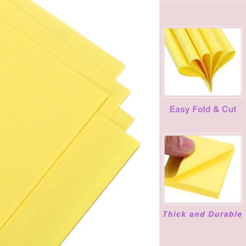 DMiotech 500 Sheets 2x2 Inch Origami Paper, Lemon Yellow Square Origami Paper Easy Fold Double Sided Paper for DIY Arts and Crafts - Image 5