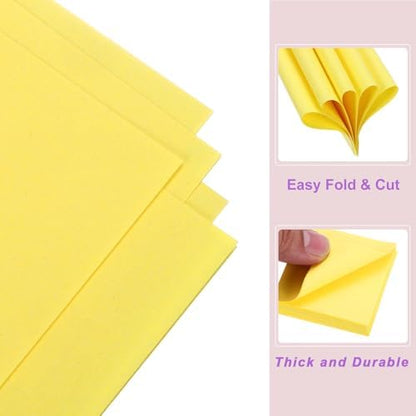 DMiotech 500 Sheets 2x2 Inch Origami Paper, Lemon Yellow Square Origami Paper Easy Fold Double Sided Paper for DIY Arts and Crafts - Image 5