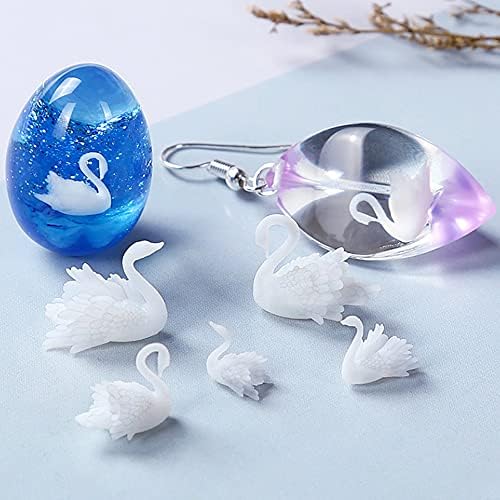 Woohome 14 PCS 3D Jewelry Making Supplies Resin Mould Filler, Mini Swan Mushroom Resin Casting Moulds Fillers, 3D Resin Filler Art Craft Supplies Epoxy Moulds for Art Resin Crafts DIY - Image 6