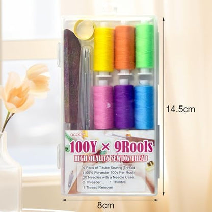 QCZKB 40 Pcs Steel Needles Sewing kit for Hand Sewing, with 25 Stainless Big Eye Steel Sewing Needles kit - Image 2