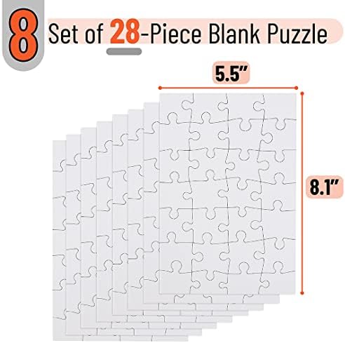 Mr. Pen- Blank Puzzle, 32 Pack, 28 Pieces/Pack, 5.5" x 8.1" - Image 2