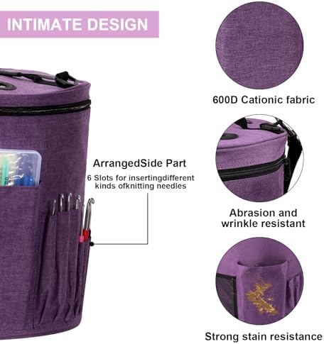 79Pc Crochet Kit,Crocheting Starter Kits with Waterproof Bag & Accessories - Image 6