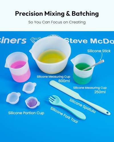 Resiners x Steve McDonald Resin Tool Kit, 57PCS Tools for Epoxy Resin DIY - Image 3