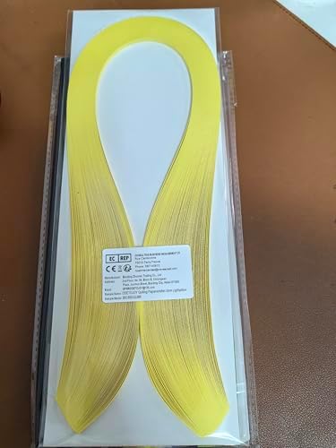3mm Quilling Paper Strips Set - 120pcs of 1/8inch Beige Single Color Quilling Strips - Perfect for Star Origami Paper and DIY Hand Crafts in Light Yellow - Image 5