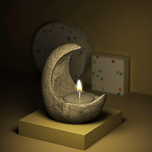Moon Candle Holder Resin Mould, DIY Silicone Mould for Home Decorations - Image 7