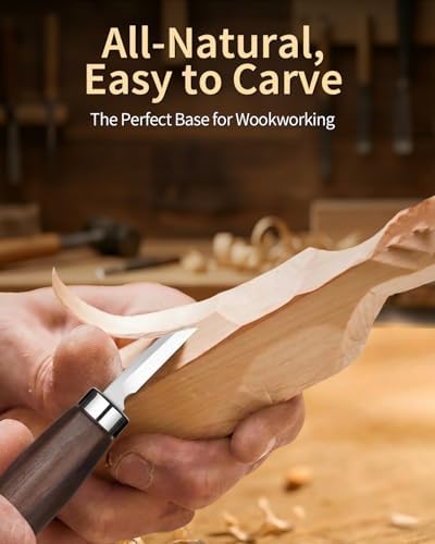 Basswood Carving Blocks 16 PCS: 6" x 1" x 1" Soft Whittling Wood Blanks - Image 3