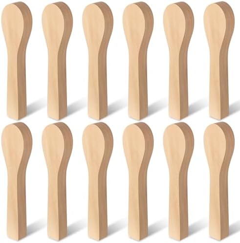 12Pcs Basswood Carving Blocks for Spoon Carving - Premium Unfinished Wood Blanks for Whittling Kit, Soft Wood for Carving, Hobby Craft Supplies for Beginners, Kids & Adults (Spoon Blank Set) by ZMLTLMG