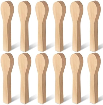 12Pcs Basswood Carving Blocks for Spoon Carving - Premium Unfinished Wood Blanks for Whittling Kit, Soft Wood for Carving, Hobby Craft Supplies for Beginners, Kids & Adults (Spoon Blank Set) by ZMLTLMG