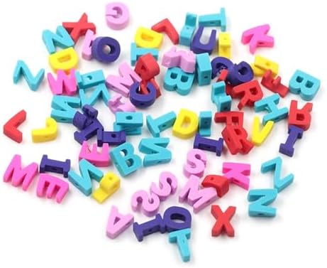 100 Pcs 3D Letter Polymer Clay Beads Mixed Heishi Spacer Beads Supplies for DIY Bracelet Earring Necklace Jewelry Making - Image 3