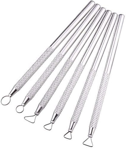 Zuoyou 6 Pcs Clay Pottery Sculpting ToolsSet Caving Craft Modelling Tools - Image 6