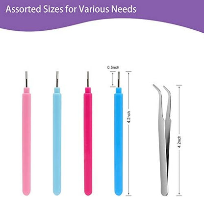 KITANIS 9 Pieces Multifunctional Slotted Quilling Tool and Supplies Kit Ergonomic for Beginner, Advanced Quiller, DIY, Handcraft, Scrapbooking, Card Making, Bookbinding and Origami - Image 2